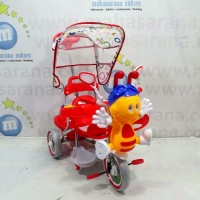 Sepeda Roda Tiga Anak Family F993DT Musik Lebah Sandaran Tangan Jumbo