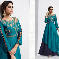 Navya Anarkali 03/Maxi Dress Gamis Pesta India/Gaun Pengantin Import