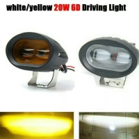 LAMPU SOROT WORKING LIGHT OFFROAD LED 20 CREE USA ORIGINAL 6D KUNING