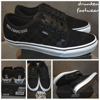 SEPATU VANS OS OLD SKOOL CHUKKA LOW REBEL 8 BLACK WHITE - HITAM PUTIH