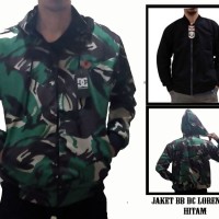 JAKET BB DC LORENG TNI HITAM BUKAN PARASUT PARKA BOMBER