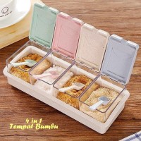 T2105 4 in 1 Tempat Bumbu WARNA WARNI