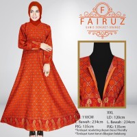 AFINA- GAMIS SONGKET FAIRUZ SUPER JUMBO SIZE XXL DAN 4XL - GRATIS SEGI