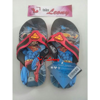 TOKO LEONY sandal jepit anak superman by Ando 28-31