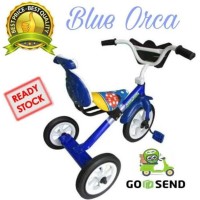 Diskon Sepeda Bmx Roda Tiga Anak Tricycle Sandaran Yoe Yoe Warna Biru