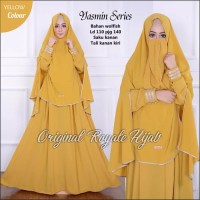 baru Baju Muslim Setelan Cadar Gamis Syari Polos Cantik YASMIN