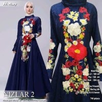 Jual Baju Long Dress Muslimah Pesta Shinta 5 warna Maxy Murah Murah