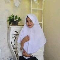 Jilbab Instan Remaja Real Pic/Kerudung Hijab Thalita Putih Terbaru