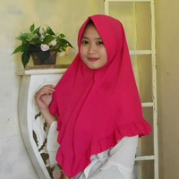 Kerudung Instan Muslim Wanita /Jilbab Remaja Aliza Fanta Baru Real Pic