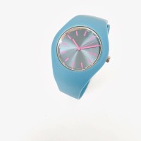 TERLARIS Jam Tangan Wanita Keren Murah Lucu Ice Watch Rubber Biru Muda