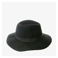 Jual STRADIVARIUS classic black hat original branded murah topi fedora Murah