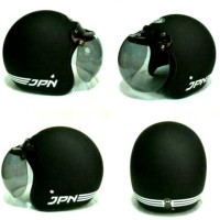 BARU HELM BOGO RETRO SNI JPN ARC HITAM DOF + KACA BOGO ORI GRATIS
