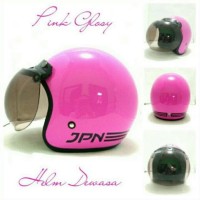 BARU HELM BOGO RETRO SNI JPN ARC PINK GLOSY PROMO