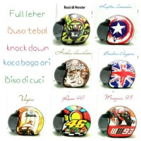 BARU HELM BOGO RETRO SNI KULIT ROSSI, KAPTEN AMERIKA, BENDERA INGGRIS,