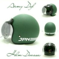 TERLARIS HELM BOGO RETRO SNI JPN ARC HITAM DOF KACA BOGO ORI MURAH