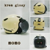 JUAL HELM BOGO RETRO SNI JPN MOMO KREM GLOSY MANTAPP BARU