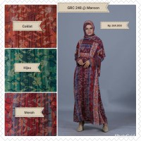 adminlaa by Itang Yunasz - Gamis GRC 248 (Hijau, Coklat, Maroon, Merah)