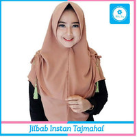 Jual HIJAB KERUDUNG JILBAB INSTAN KHIMAR TAJMAHAL/RUBIAH KERUT DUA LAPIS Murah