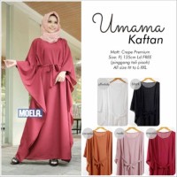 Gamis Polos Umama Kaftan Dress Original Moela