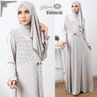 Gamis Valencia set banyak warna MXU28