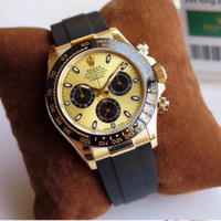 Jam Tangan Replica Rolex Daytona YG 116518LN ARF Gold Dial