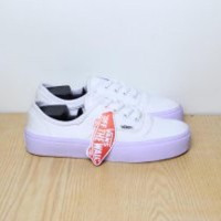 Sepatu Vans Authentic Full White/Full Putih/White/Putih Waffle IFC T