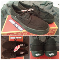 SEPATU VANS ZAPATO FULL BLACK - HITAM PRIA WANITA SEKOLAH zapatto