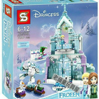 Mainan Edukasi Bricks Frozen SY868 Elsa Magical Ice Palace