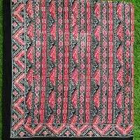Bahan Batik Asli Medan Merah Ukuran 2M Berkualitas - Zallatra M2U