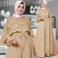 Maxi Olivia Cape Serut Jambon gamis muslim cantik