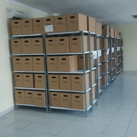 RAK BESI SIKU UNTUK FILE FILE KANTOR ( FREE ONGKIR JABODETABEK )