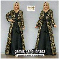 gamis pesta etnik Motif Truntum pita tengah murah Ukuran Allsize