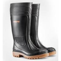 Sepatu Safety Boot Wayna Heavy Duty PVC 1281 (Besi Depan Dan Bawah)