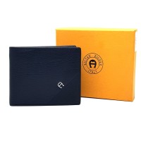 DOMPET LIPAT PRIA KULIT ASLI PREMIUM AIGNER ROG 12 BLACK