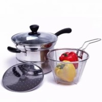 Deep Fryer Panci Serbaguna 3in1 Goreng Rebus Kukus Pot Korea 3 in 1