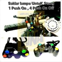 saklar 5 tombol universal lampu klakson hazard motor sport cu Terendah