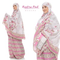 (Busana Muslim Muslimah) MUKENA BALI DEWASA NADIRA TAS PESTA PINK
