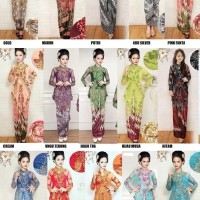 BAJU BATIK kebaya elegan kbm hitam stel biasa