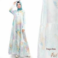 Ready Inaya dress ori by F&M /gamis/longdress/dres wanita/100%original