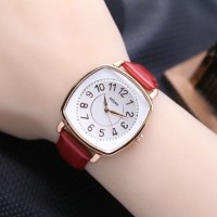 Jam Tangan Wanita / Cewek Fossil Ladies SK369 Leather Red Rosegold