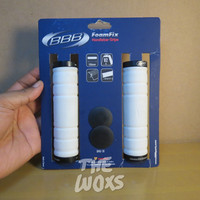 Jual Grip Handlebar Sepeda Double Lock Original BBB FoamFix BHG-18 Putih Murah