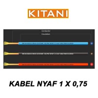 Kabel Ecer Serabut NYAF Kitani 1x0,75mm ( 1 meter )