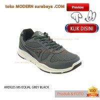 NO 40 ARDILES MS EQUAL GREY BLACK sepatu pria kets casual sneakers