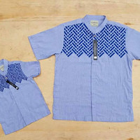 Baju koko couple ayah anak / baju koko couple al haramain