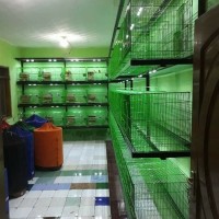 Beli Kandang Besi Lipat Kotak Untuk kucing, anjing ayam lovebird