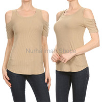 DISKON TC07 Caged Tops Atasan Blus