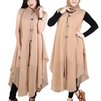 Baju Muslim Koko Pakistan Gamis Dress Casual Wanita Pria Anak Cream