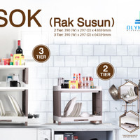 Rak piring plastik 3 susun olymplast