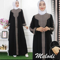 Jual gamis abaya bordir Jetblack Super Murah