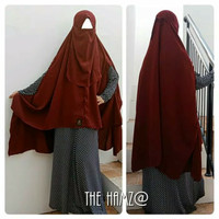 Khimar Jilbab Syari Cardigan pendek myaman adem